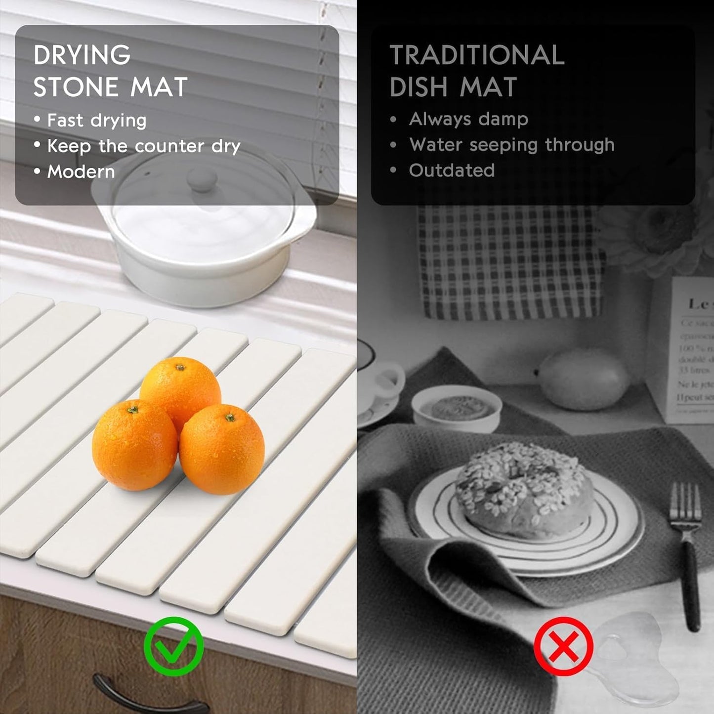 Stone Dish Drying Mat