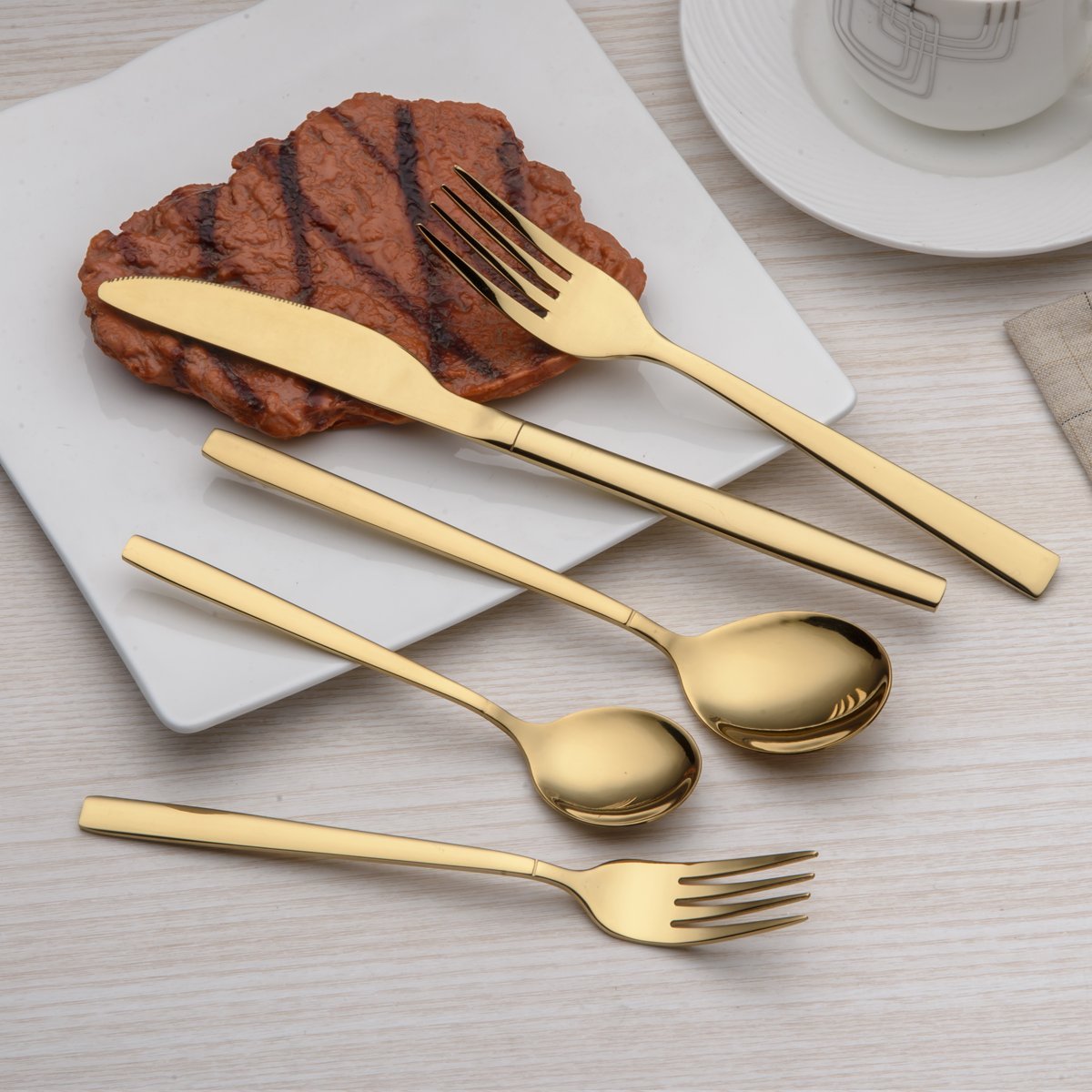 Gold Flatware Set
