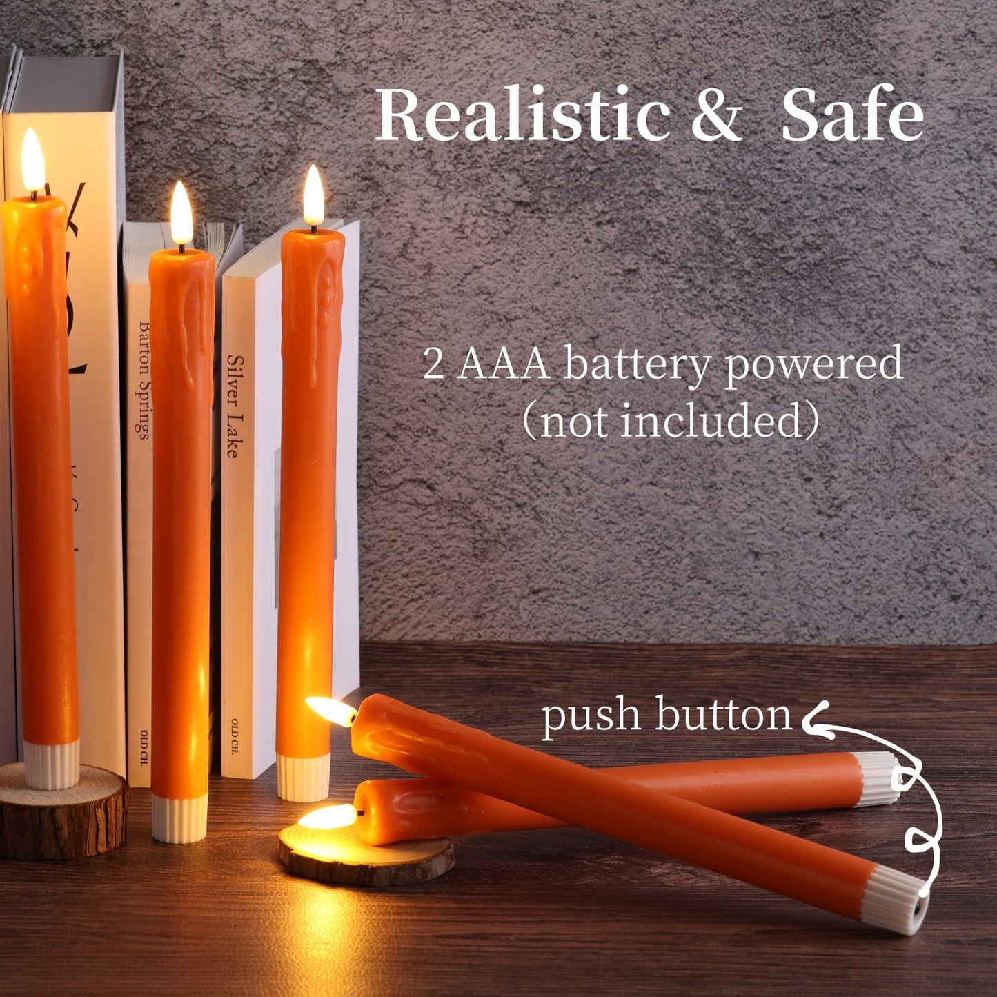 Flameless Taper Candles