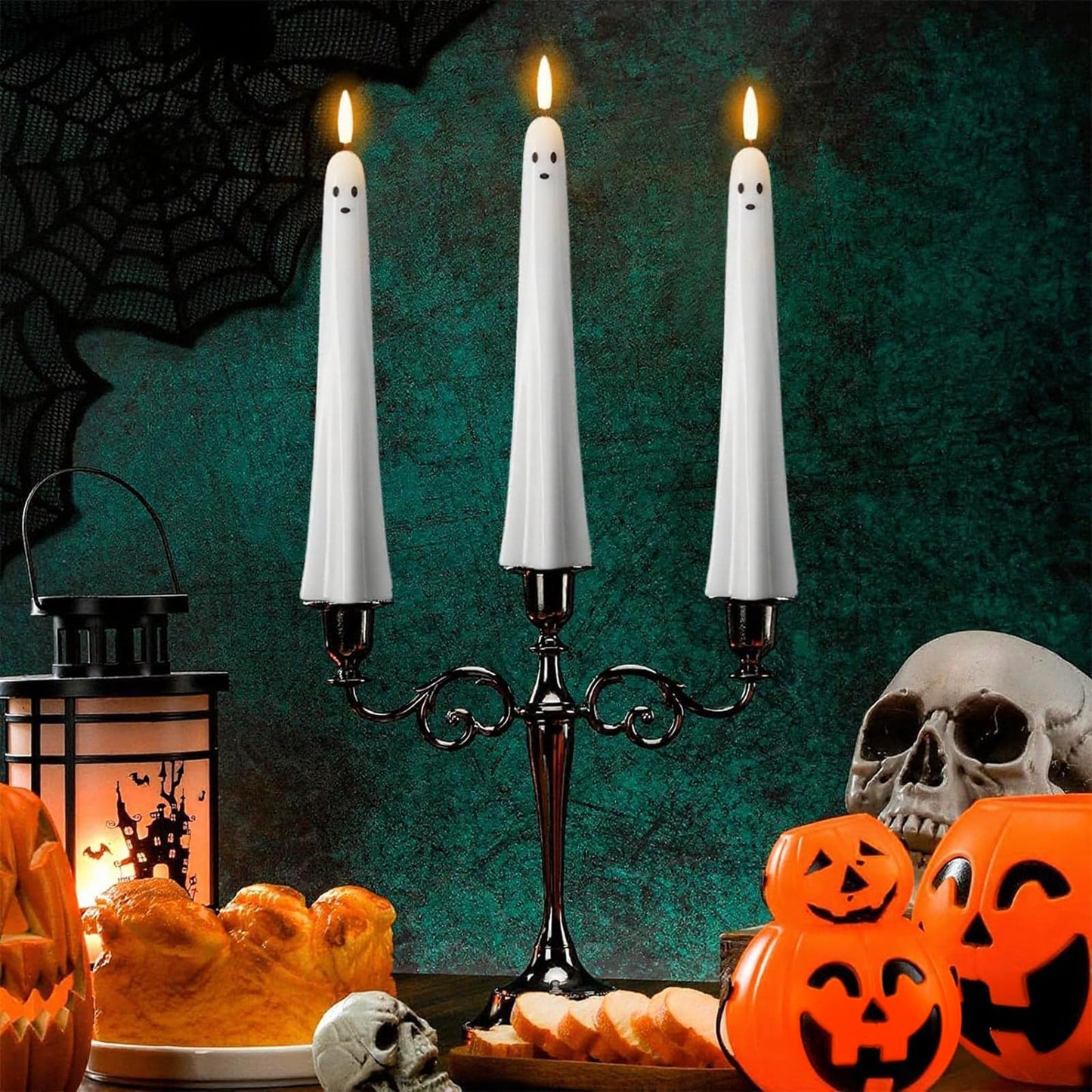 Flickering Ghost Taper Candles