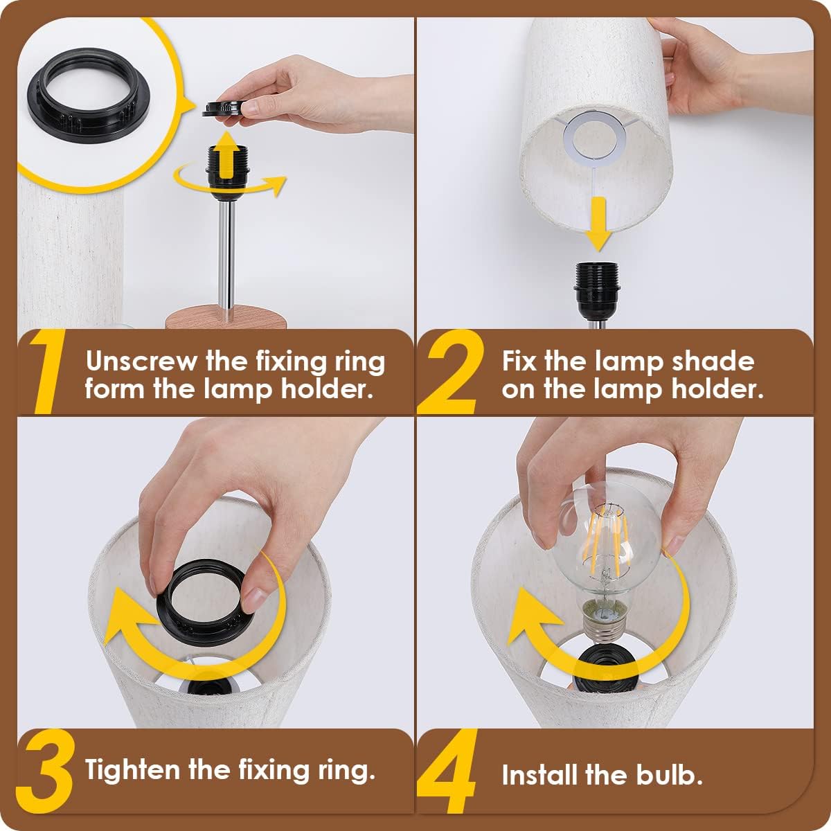 Bedside Table Lamp with USB Port