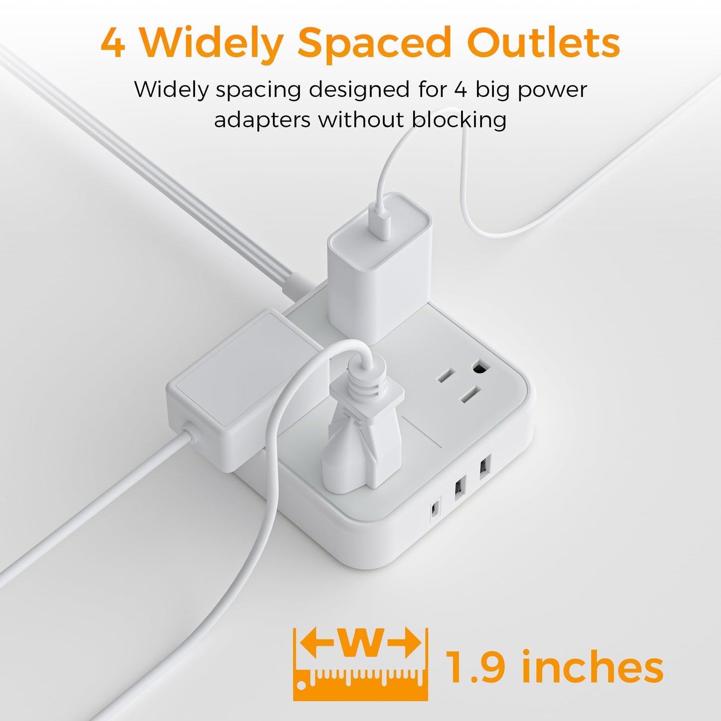 Flat Plug Extension Cord