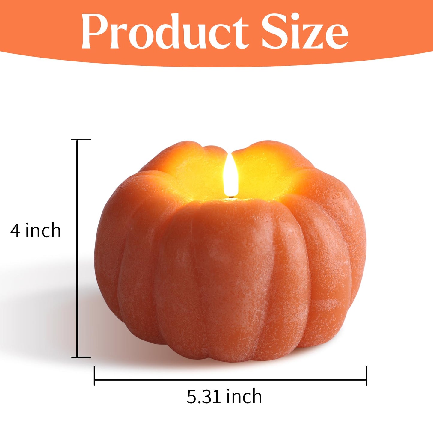 Pumpkin Flameless Candle