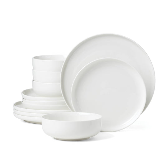 Oneida White 12 Piece Dinnerware Set