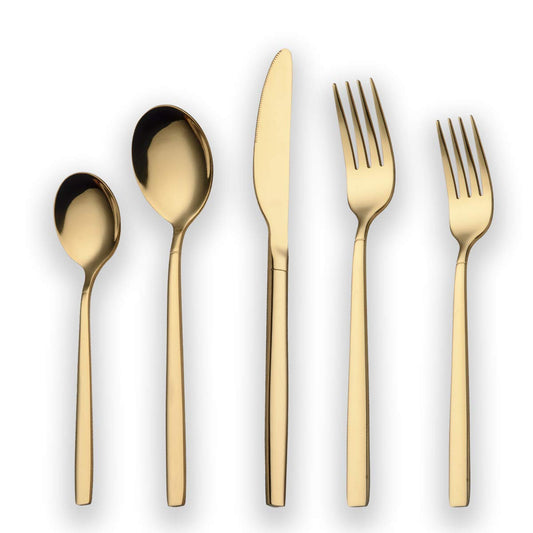 Gold Flatware Set
