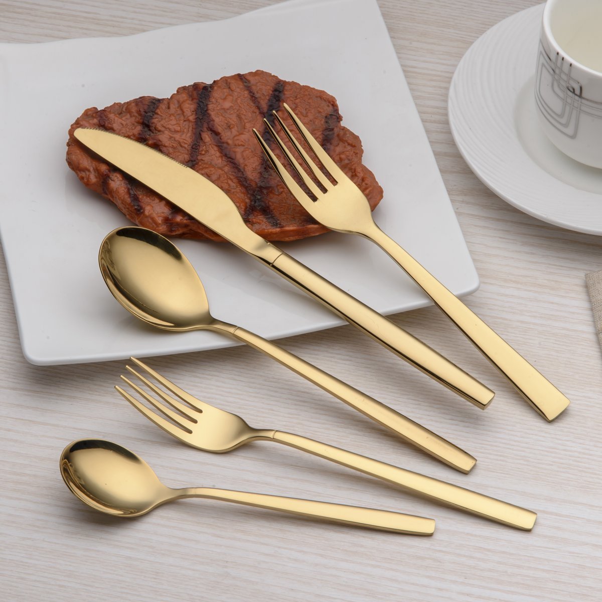 Gold Flatware Set