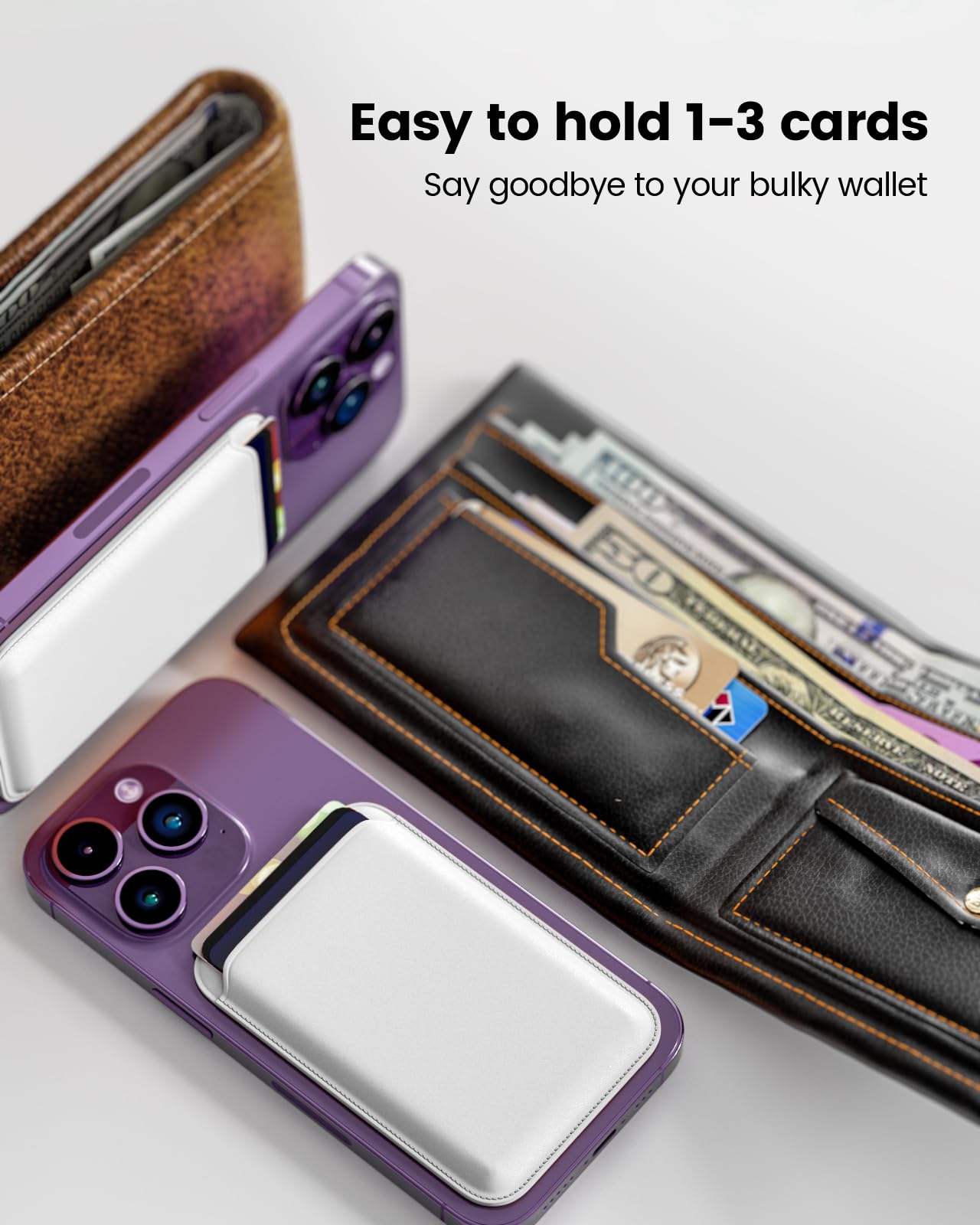 Magnetic Phone Wallet for Apple
