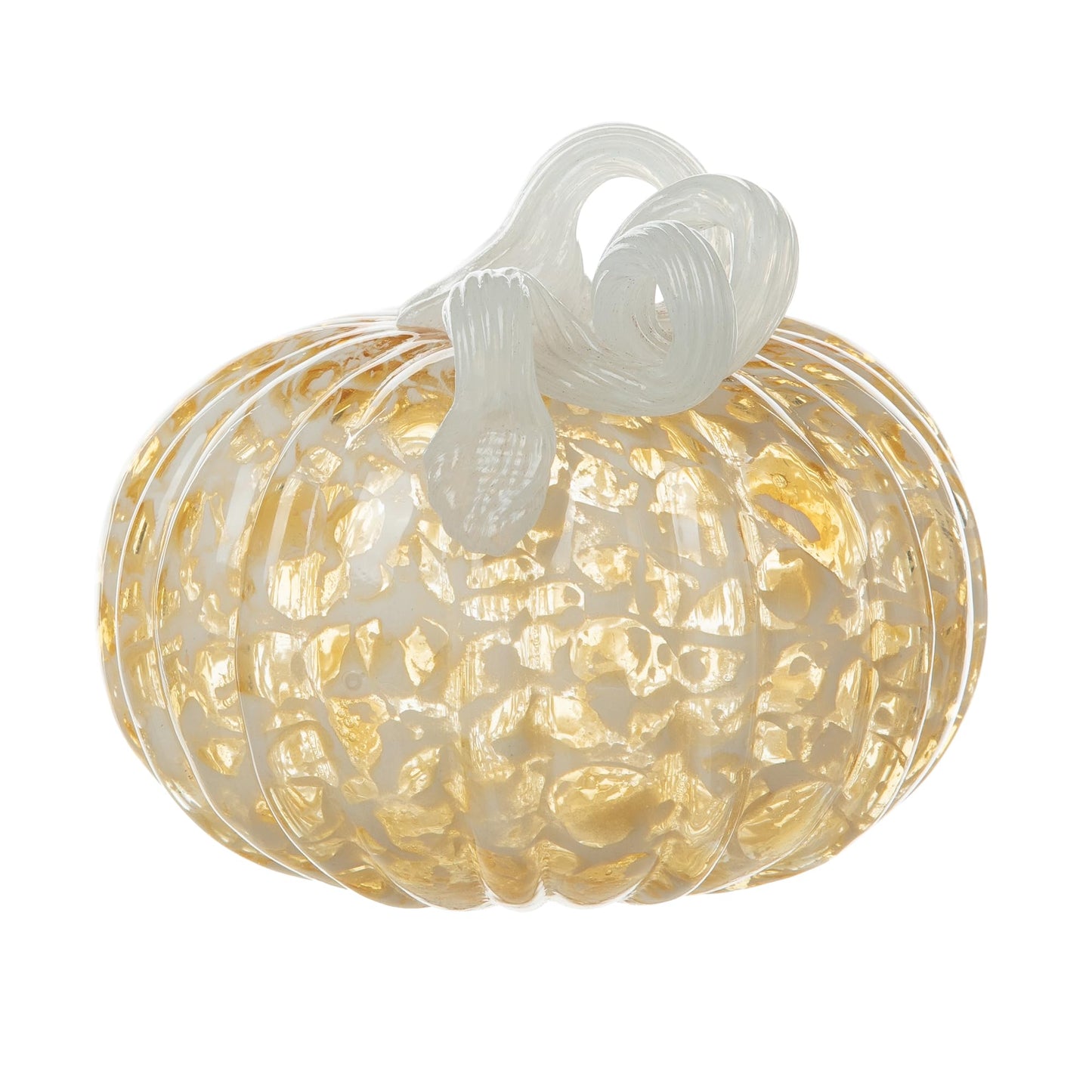 Fall Glass Pumpkin Decor