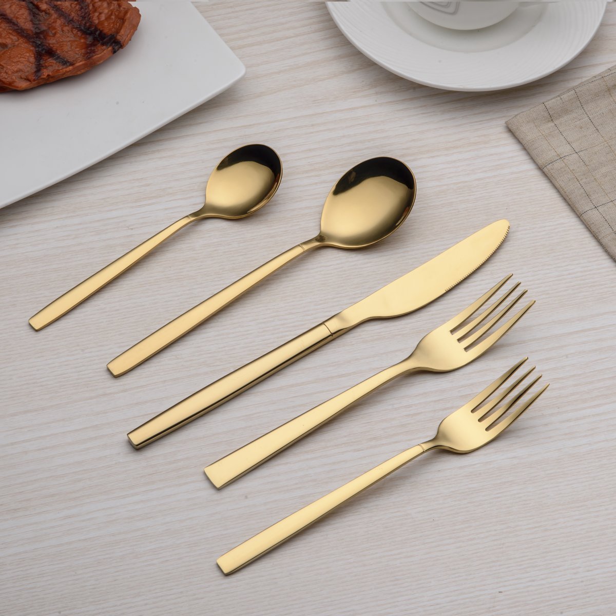Gold Flatware Set