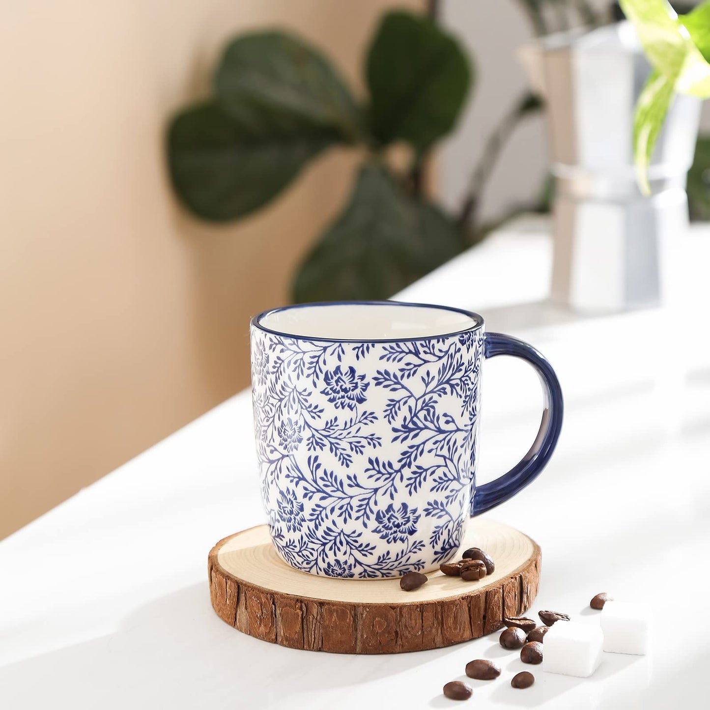 Porcelain Coffee Mug Set (Set of 6)