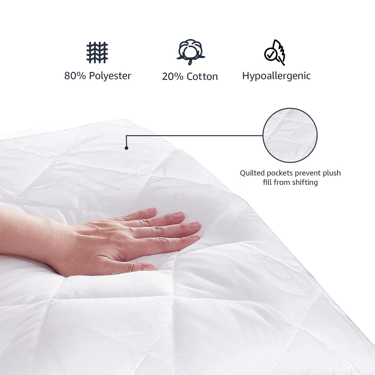 Quilted Mattress Topper Pad Cover