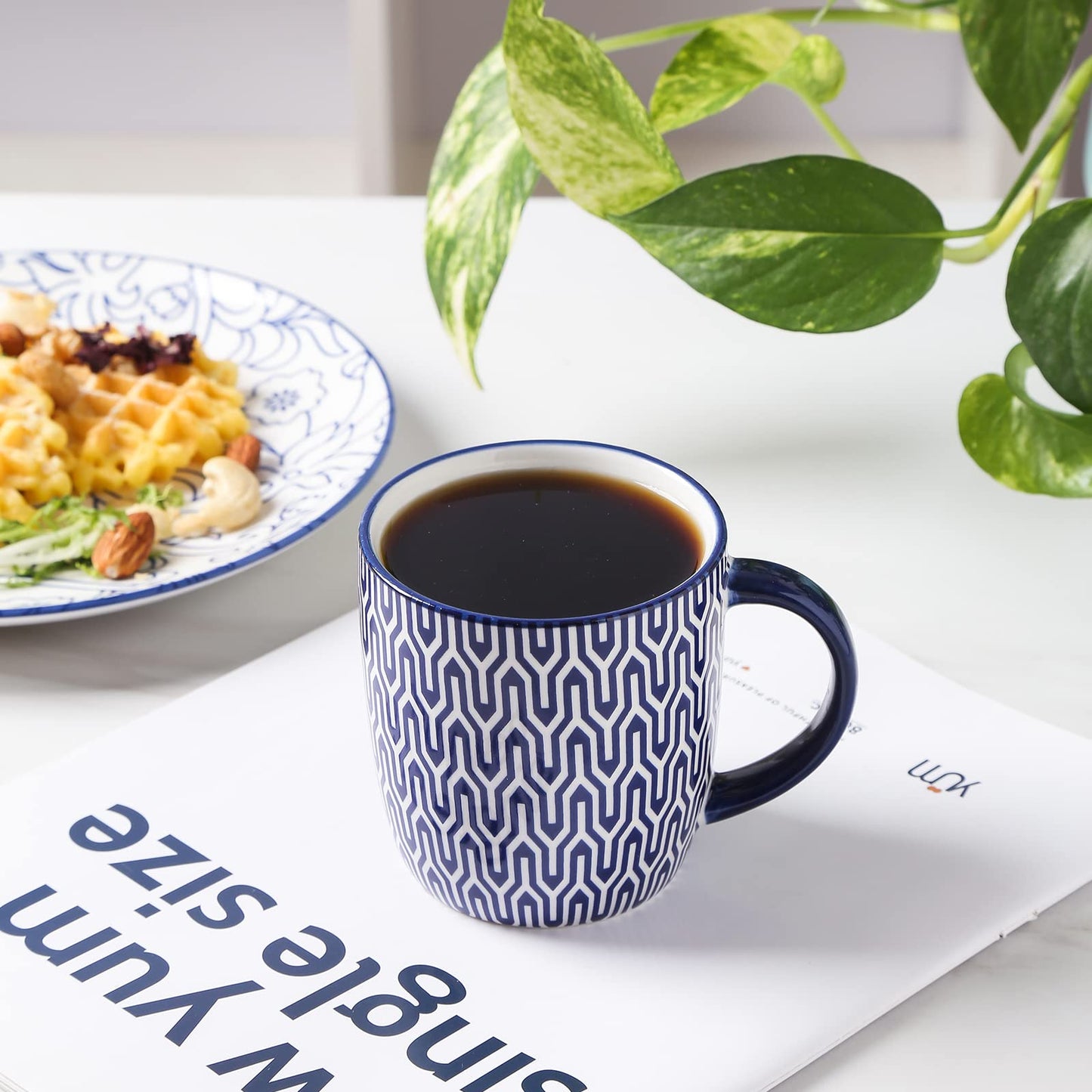 Porcelain Coffee Mug Set (Set of 6)