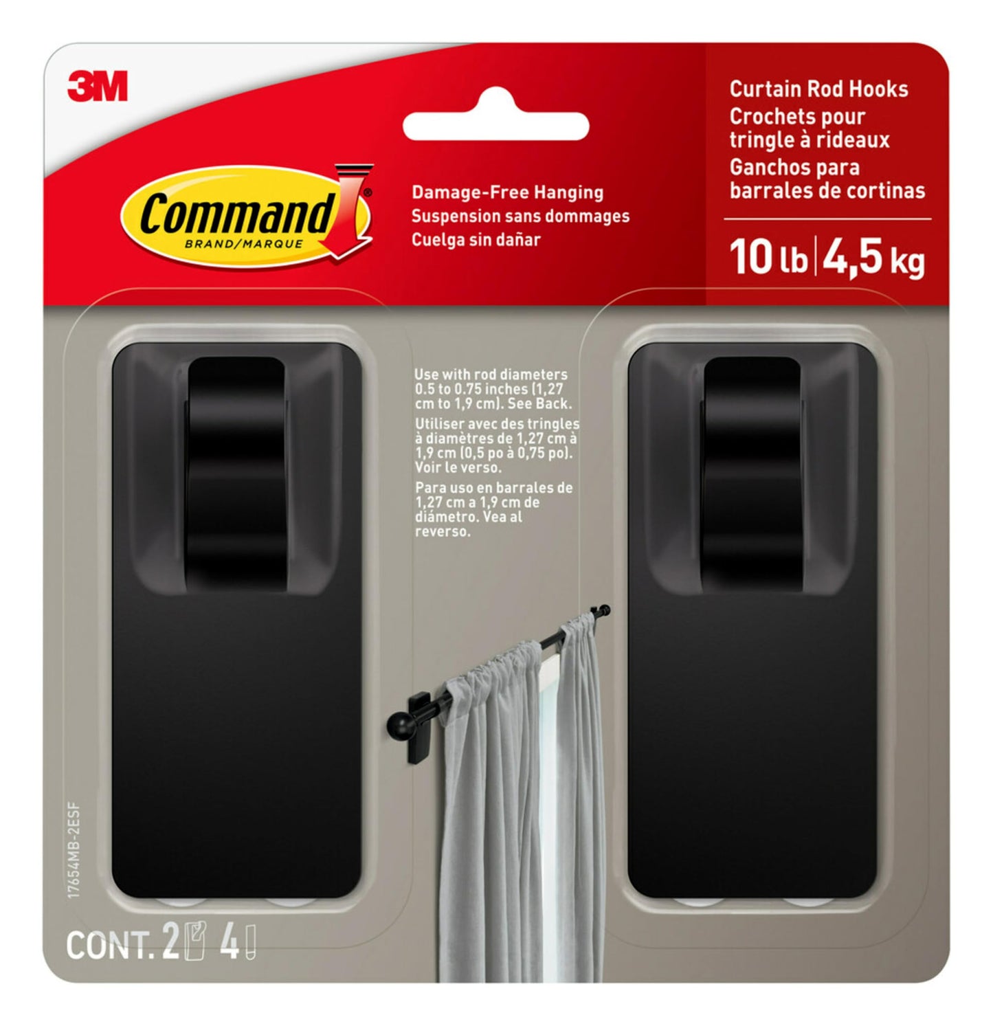 Damage-Free Curtain Hooks