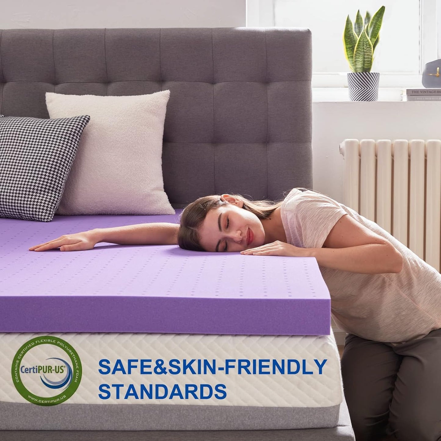 Twin XL Gel Memory Foam Mattress Topper