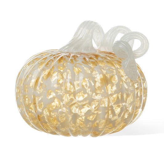Fall Glass Pumpkin Decor
