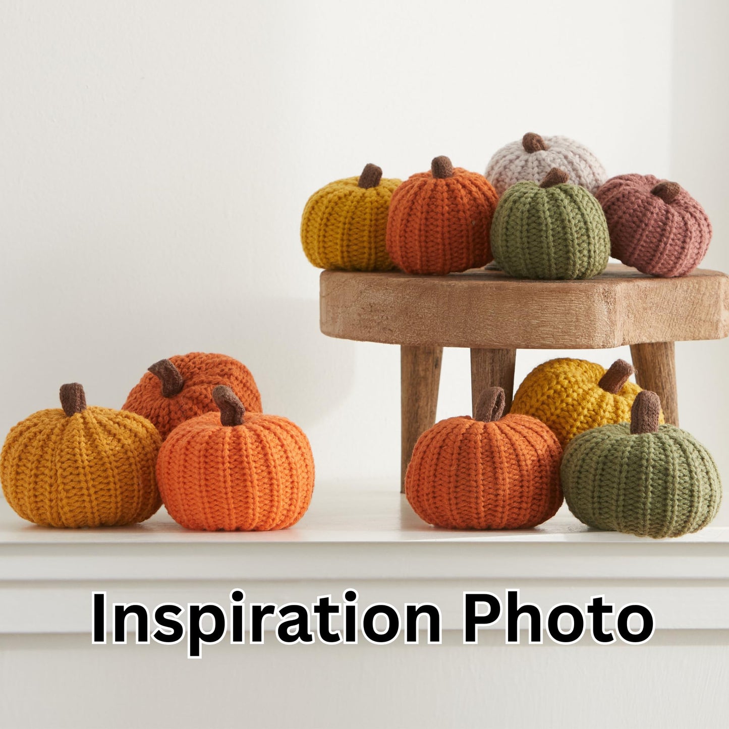 Mini knit pumpkins