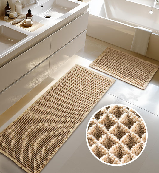 Large Waffle Bath Mat (Set of 2)