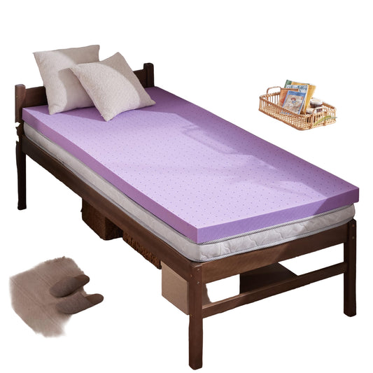 Twin XL Gel Memory Foam Mattress Topper