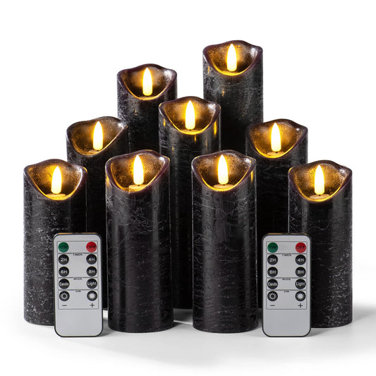 Flameless Black Candles