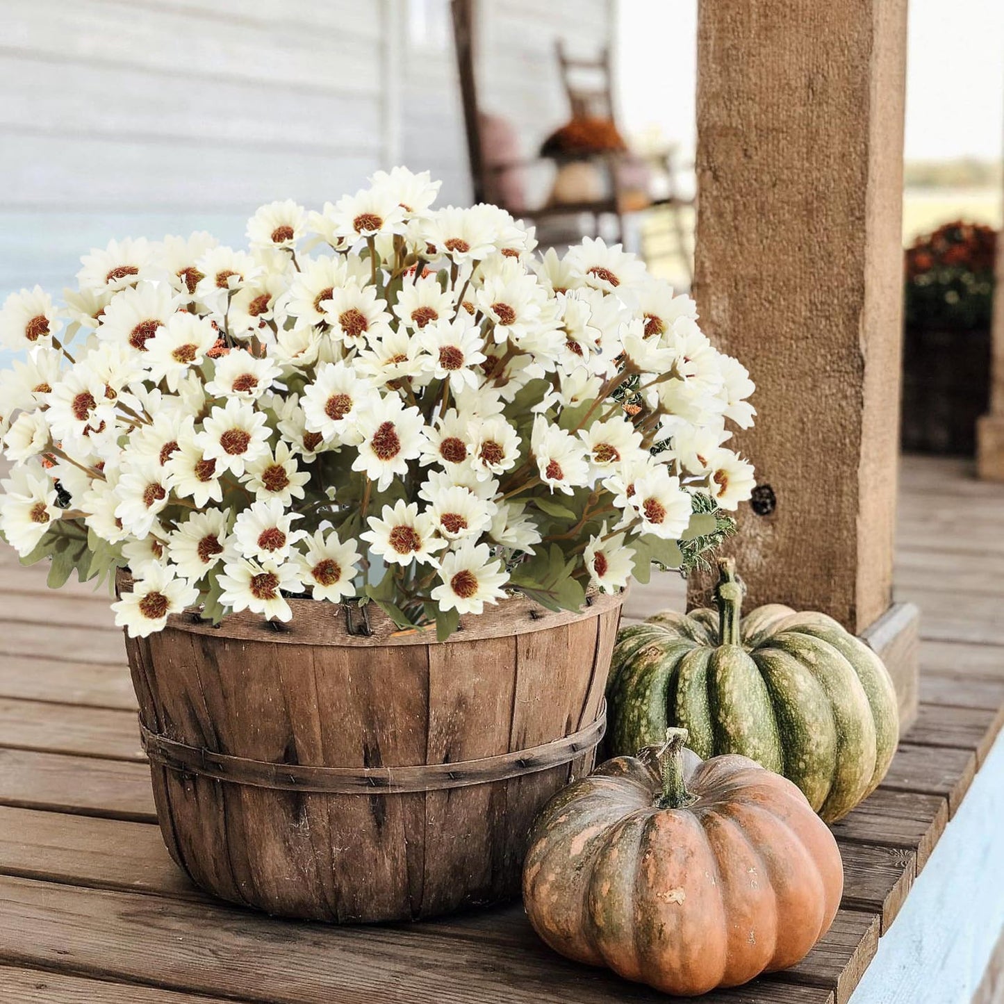 8 Bundles Artificial Daisies Flowers