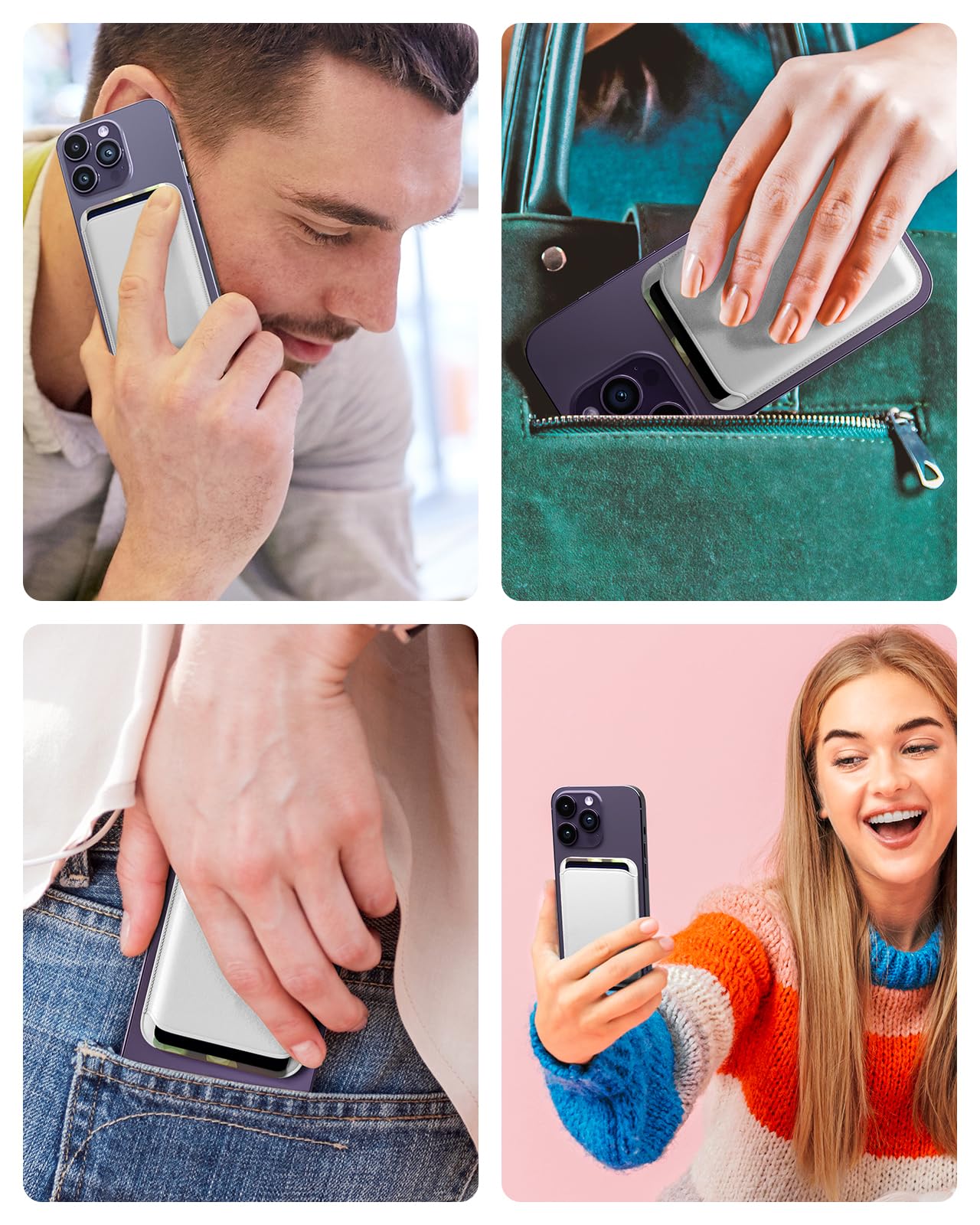 Magnetic Phone Wallet for Apple
