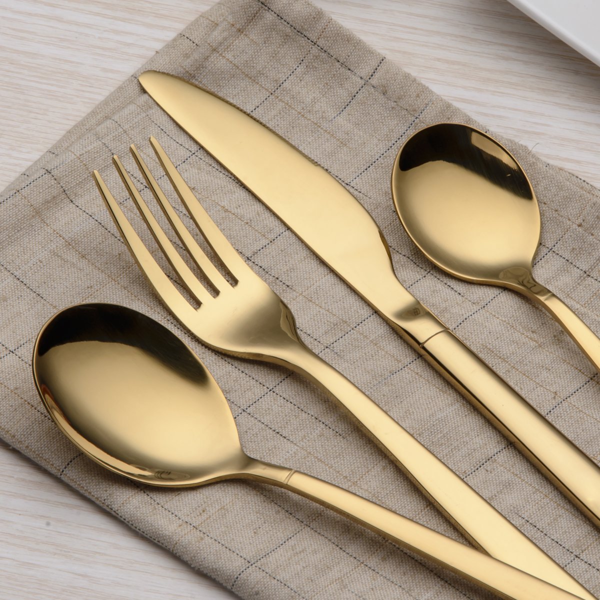 Gold Flatware Set