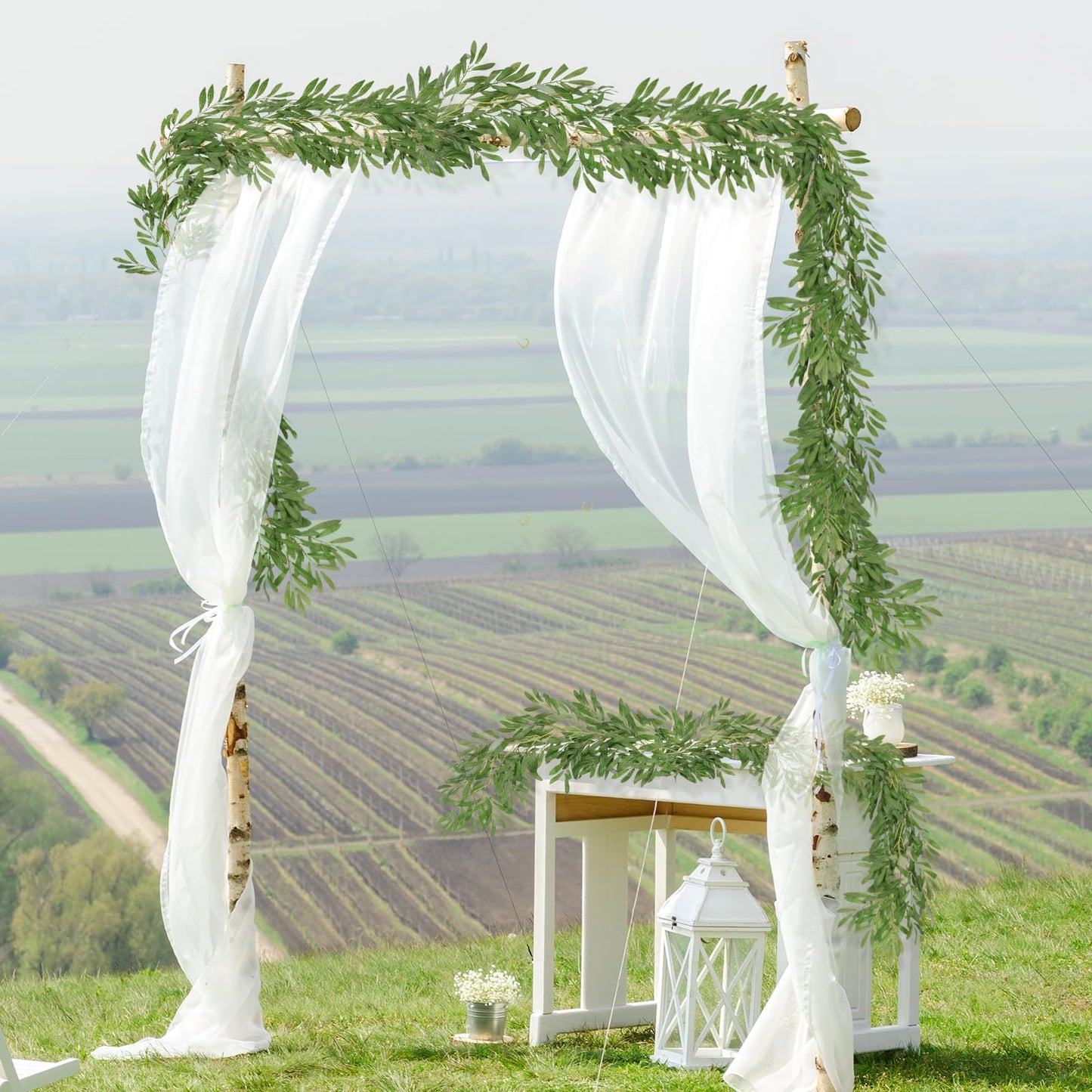 2Pcs Artificial Olive Leaves Garlands