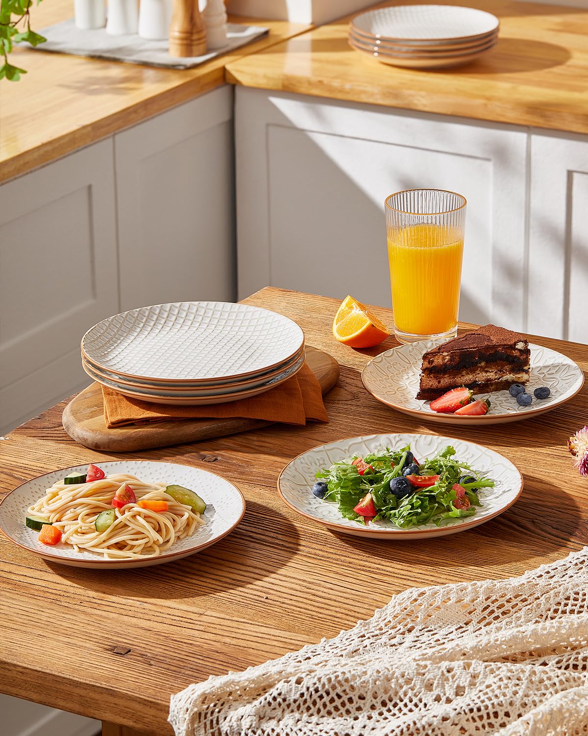 Salad Plates, 8 Inch Ceramic