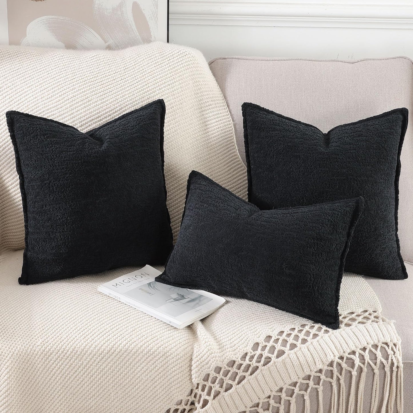 Velvet Throw Pillow Covers (Pack of 2)
