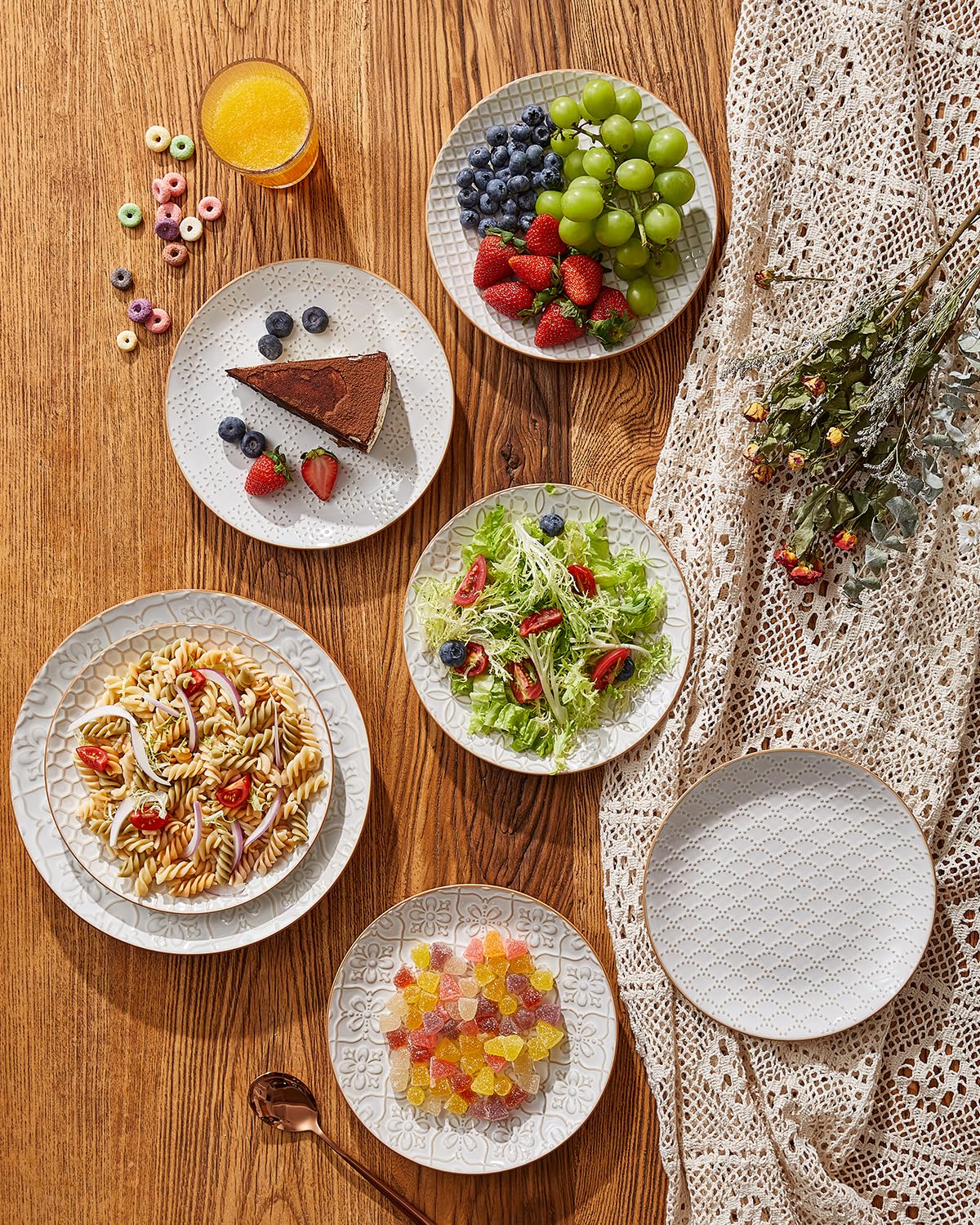 Salad Plates, 8 Inch Ceramic