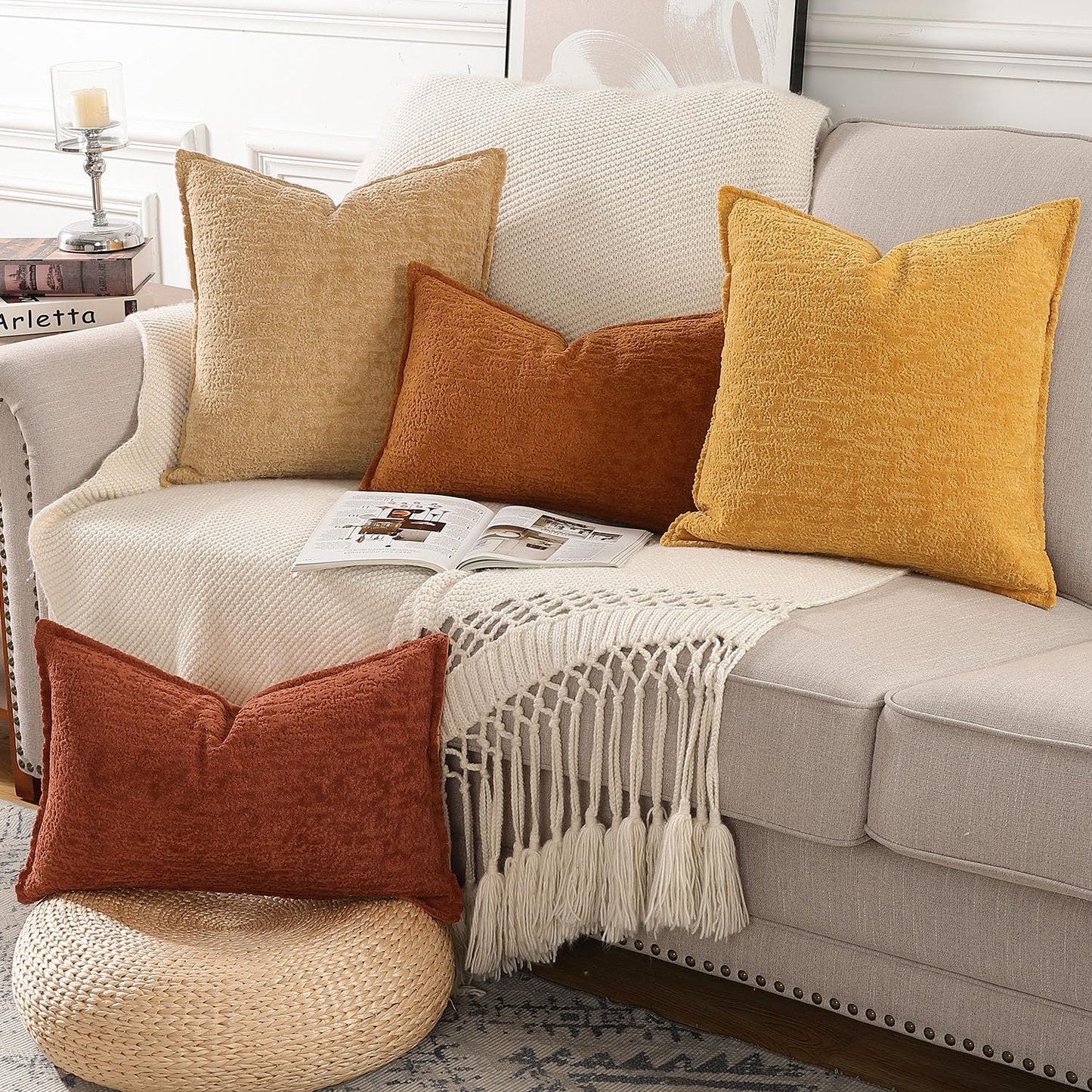 Velvet Throw Pillow Covers